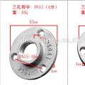 black malleable iron floor flange 3/4" dn15